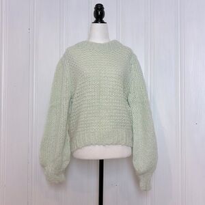 NWT WILFRED Mint Green Crew Neck Sweater